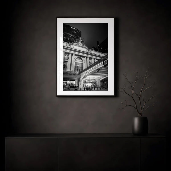 NYC Grand Central from the Left, 42nd Street — transparent frame mockup, Good Beans NYC.