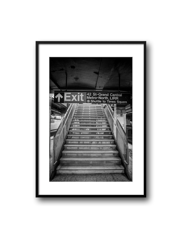 NYC Subway 42 St-Grand Central Exit Stairs, Portals Series