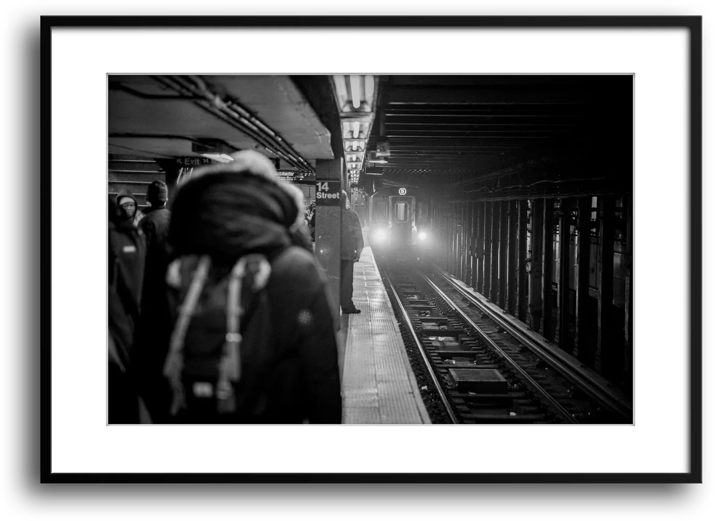 NYC Subway 5 Train Platform, Portals Series