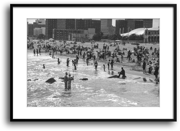 NYC Mermaid Parade Sea Men framed print