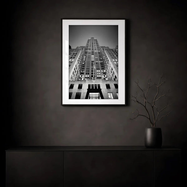 NYC Chrysler Building from Below framed print