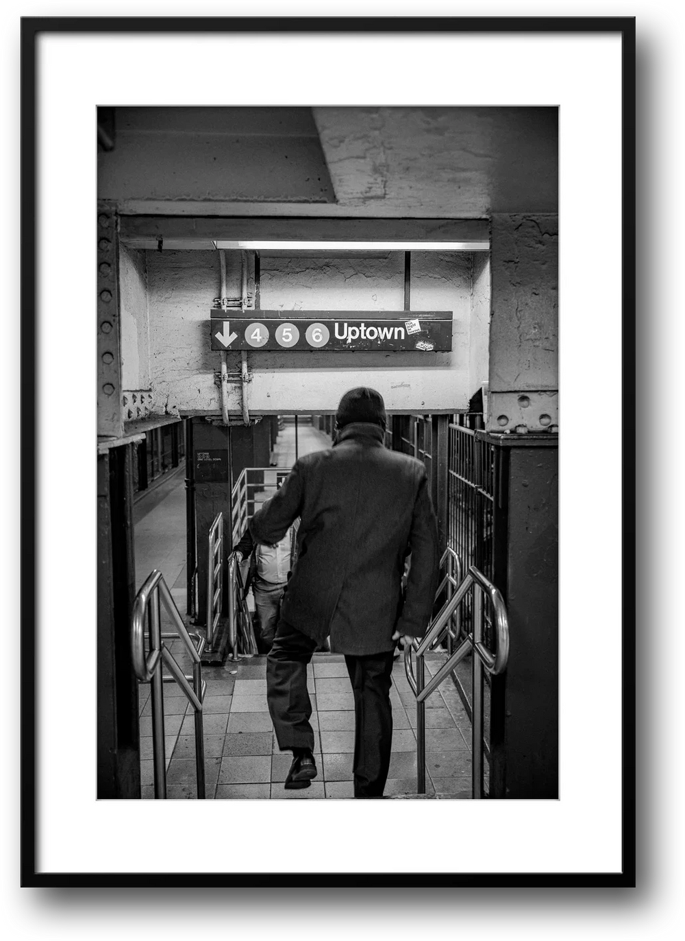 NYC Subway 456 Man Rushing, Portals Series