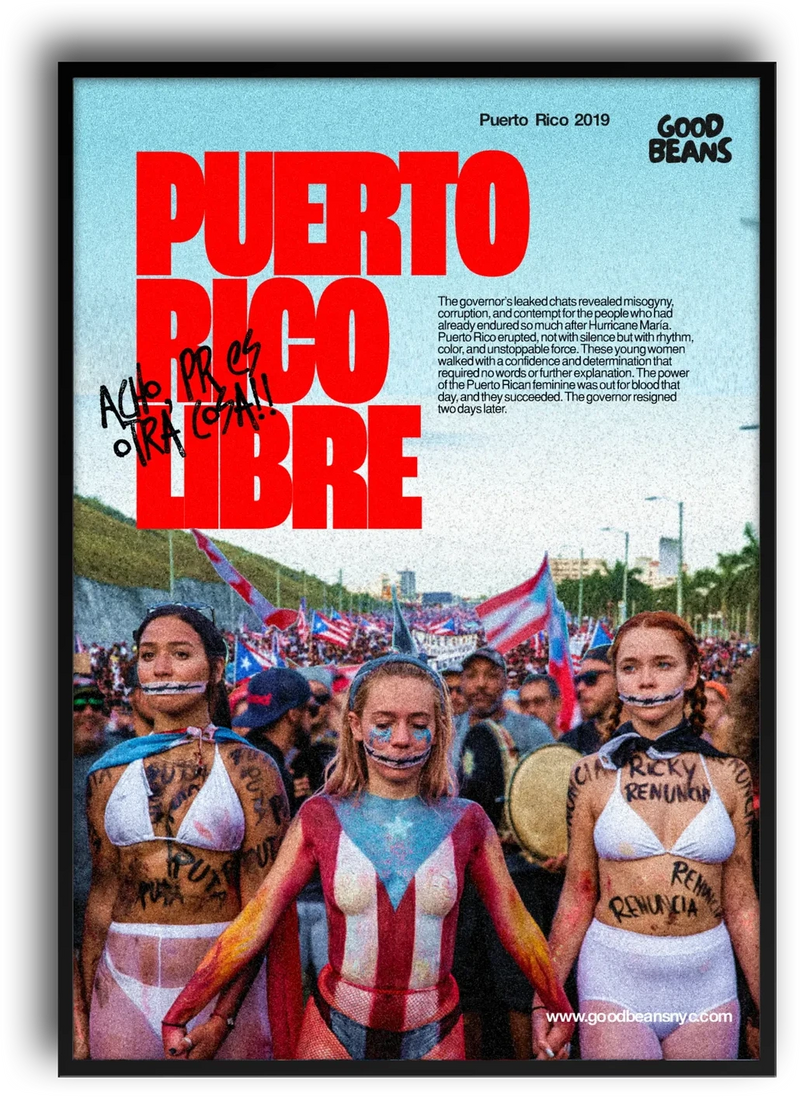 Puerto Rico Libre Poster, Ricky Renuncia 2019