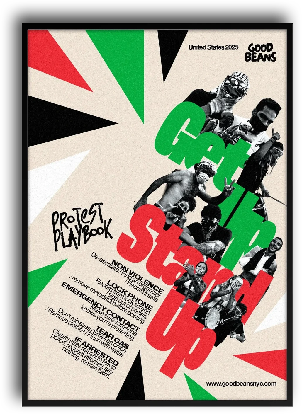 Get Up Stand Up Protest Playbook Poster