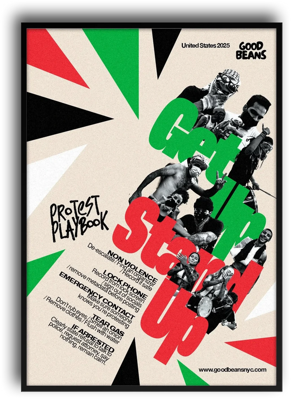 Get Up Stand Up Protest Playbook Poster