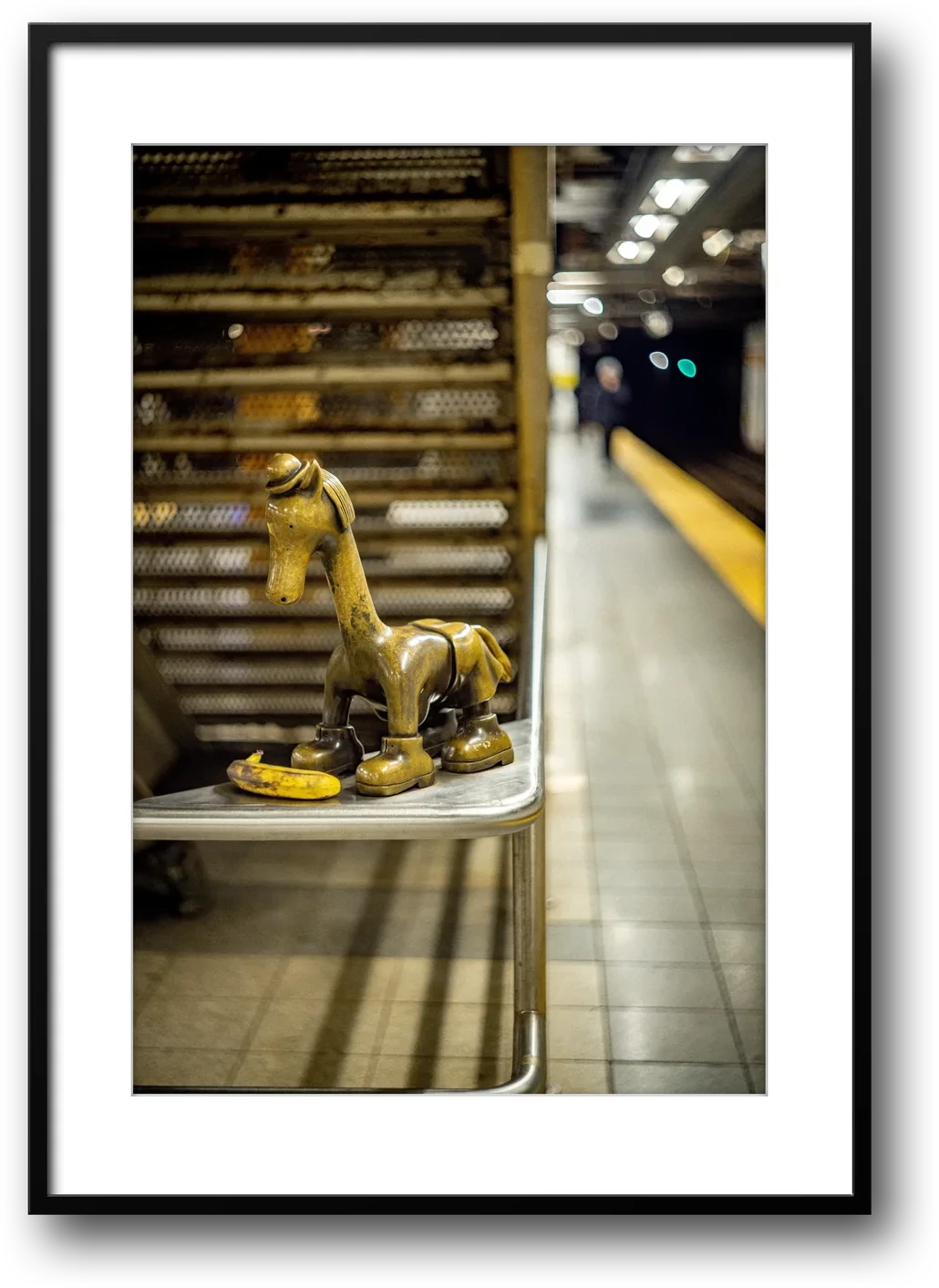 NYC Subway Little Guy Sculpture, 14th & 8th, Tom Otterness