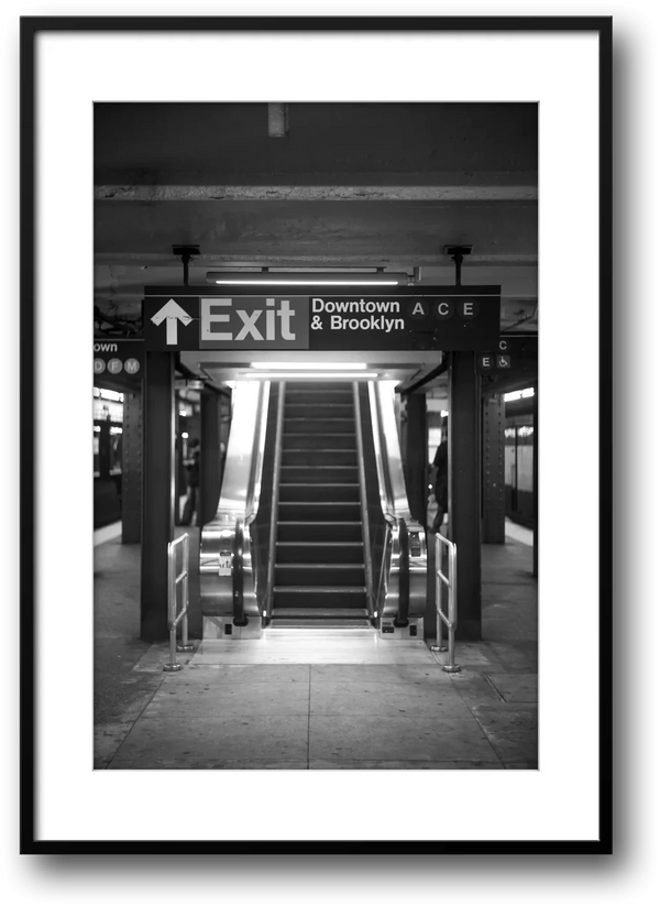 NYC Subway ACE Downtown & Brooklyn, Portals Series