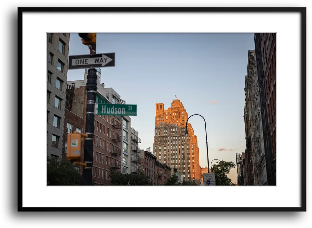 NYC Hudson Street Sunset, West Village