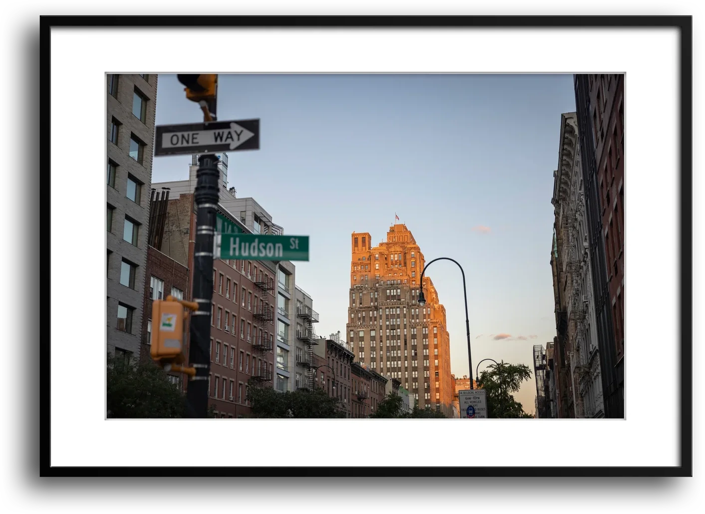 NYC Hudson Street Sunset, West Village