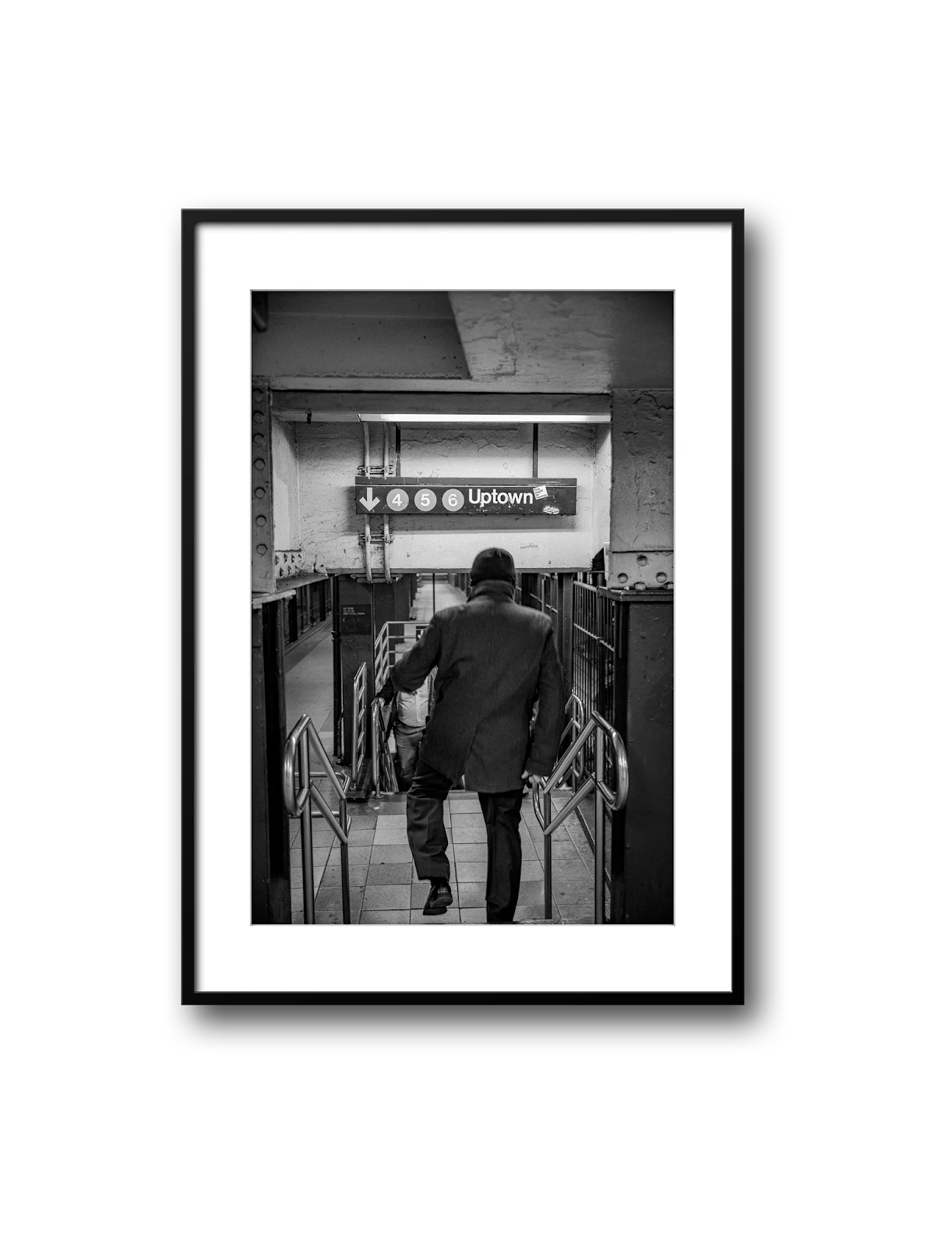 NYC Subway 456 Man Rushing, Portals Series