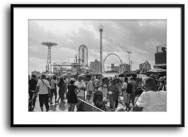 NYC Coney Island Theme Park framed print