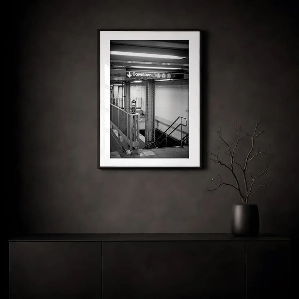 NYC Subway 14th and 8th Downtown ACE framed print