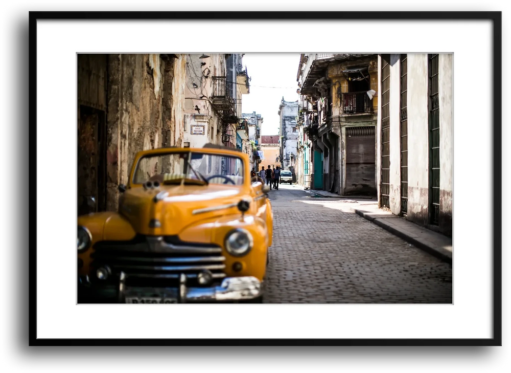 Cuba Taxi, Old Havana framed print