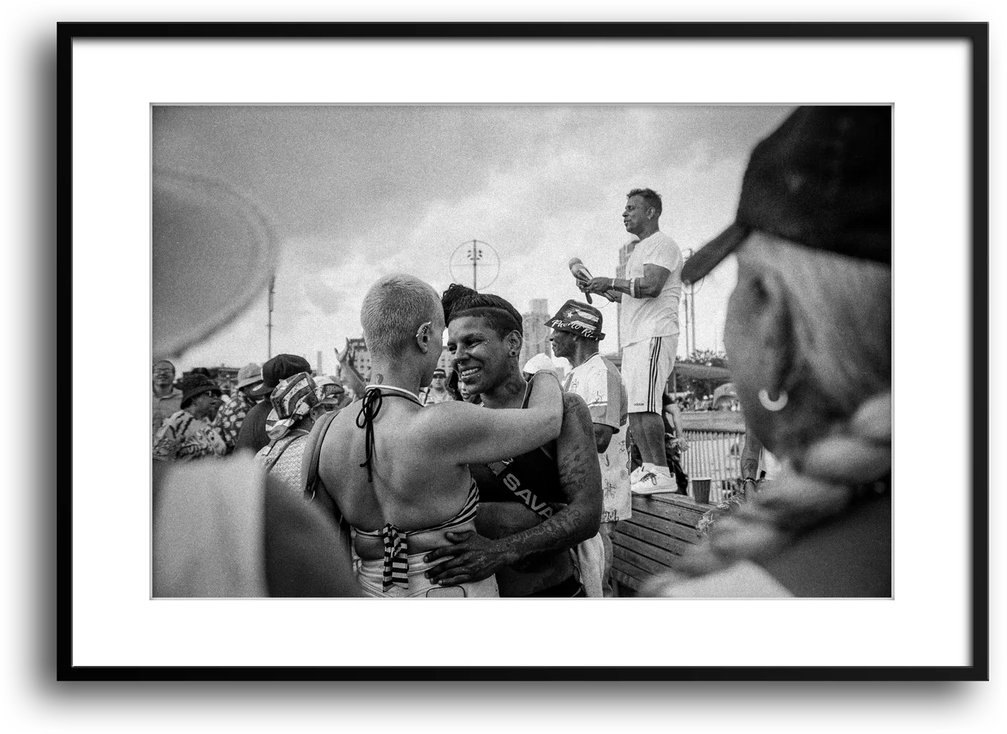 NYC Coney Island Girl Couple, Boardwalk