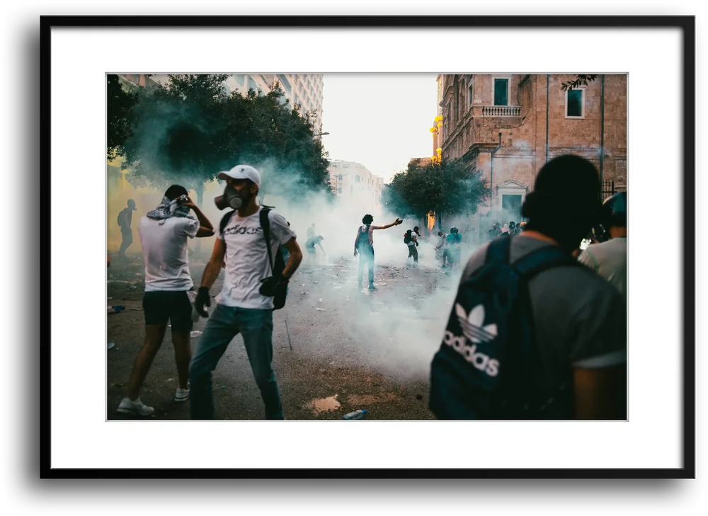 Beirut Tear Gas Protest, October Revolution
