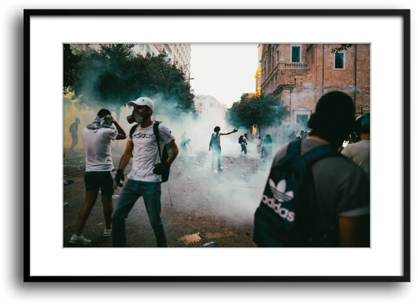 Beirut Tear Gas Protest, October Revolution