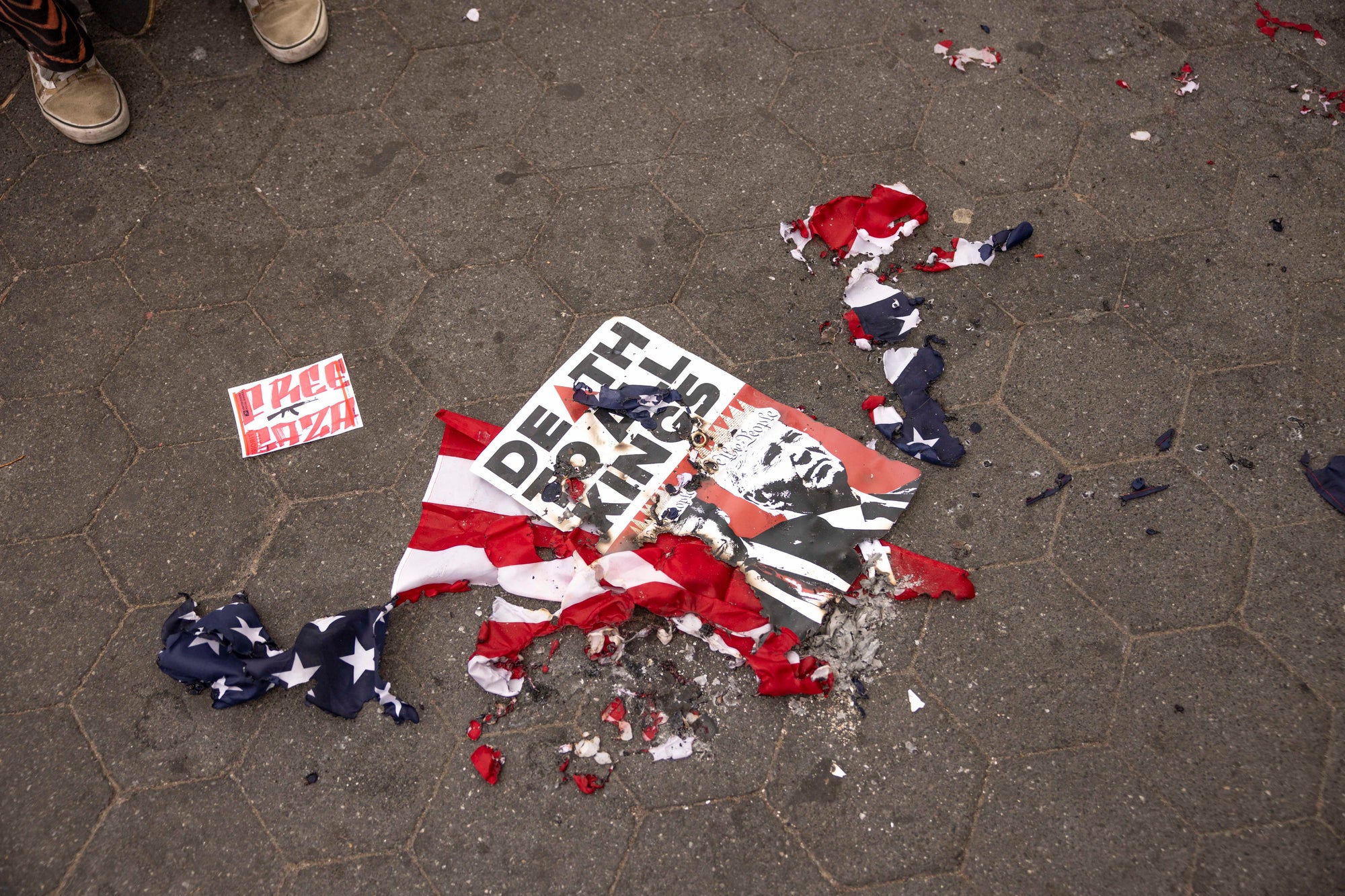 NYC Death to Kings Free Palestine Protest Wash Sq