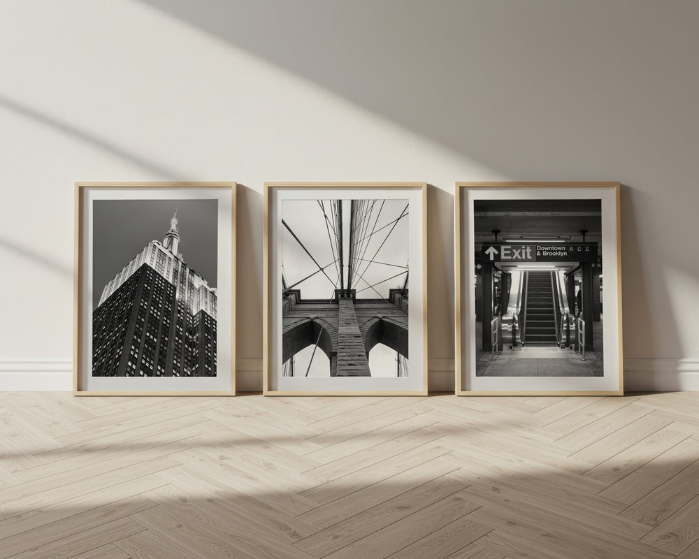 3-Piece NYC Classic Prints Gallery Wall (15% off)