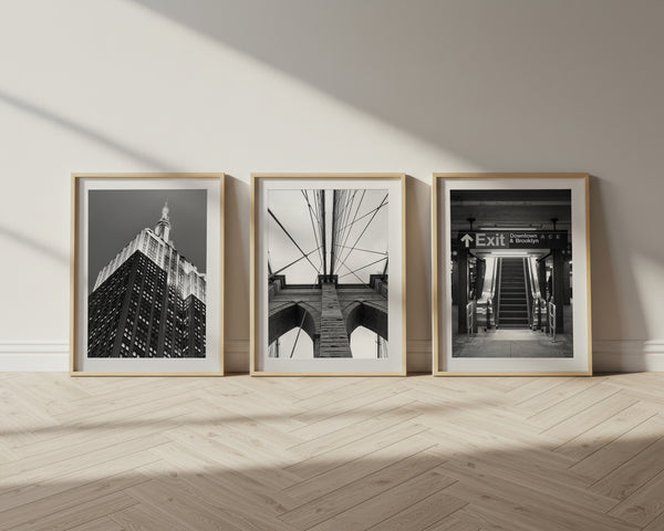 3-Piece NYC Classic Prints Gallery Wall (15% off)