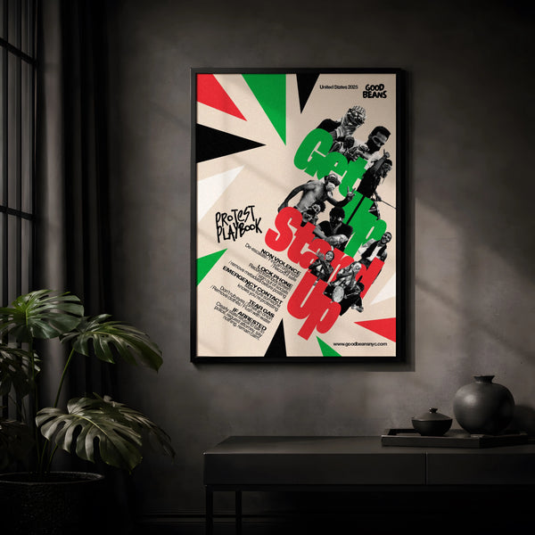 Get Up Stand Up Protest Playbook Poster