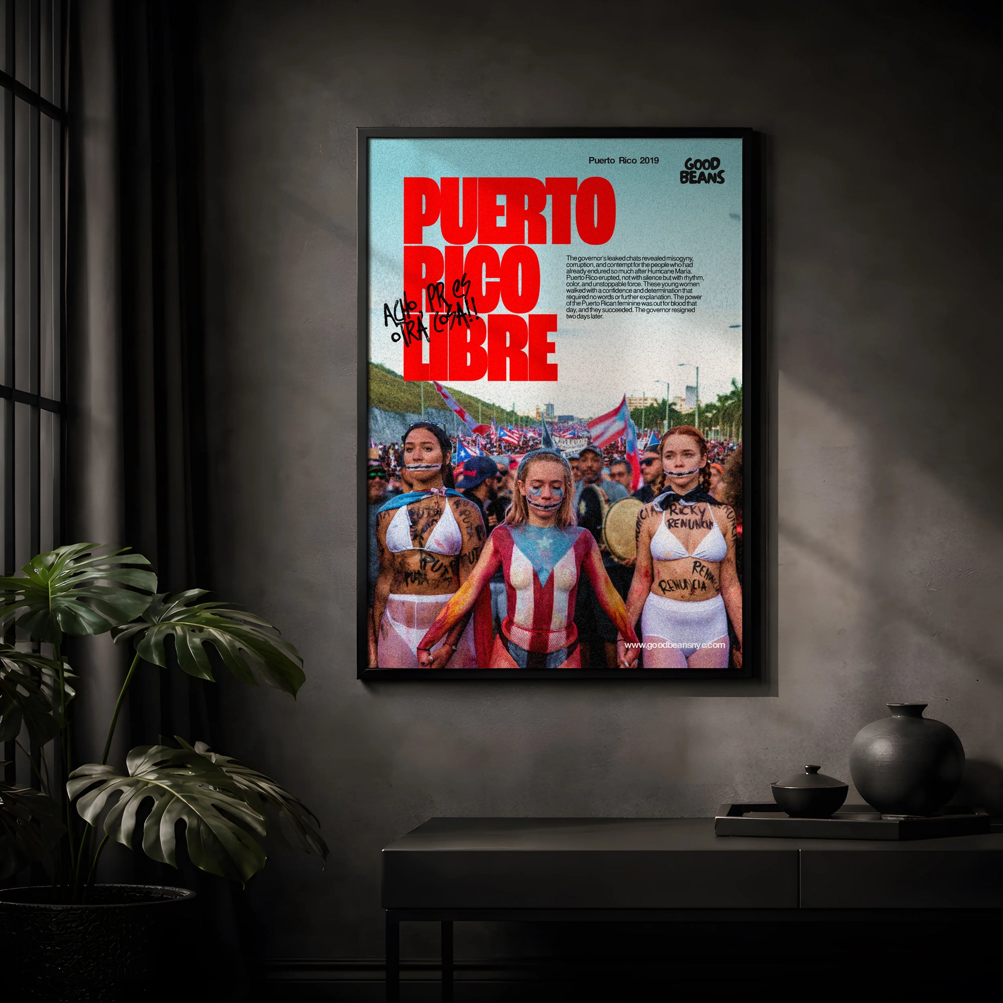 Puerto Rico Libre Poster — Ricky Renuncia 2019