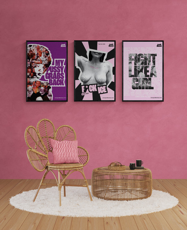 3-Piece Protest Queens Poster Gallery Wall (15% off)